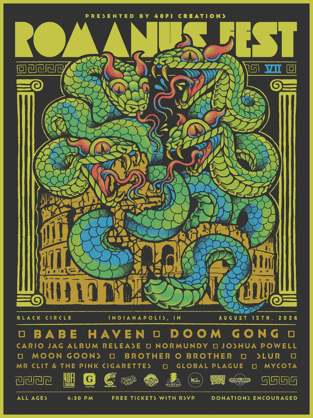 ROMANUS FEST VIII (FREE TIXS WITH RSVP) INDIANAPOLIS