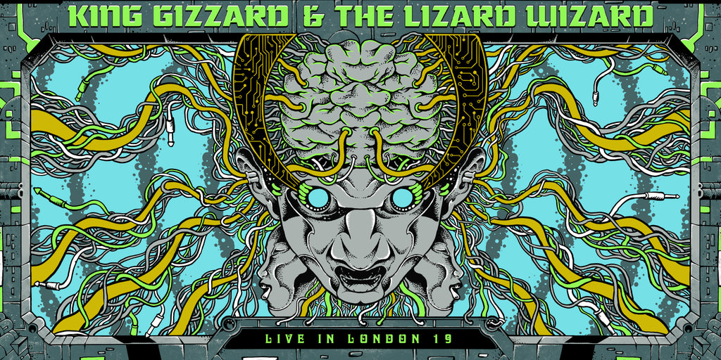 King Gizzard "Live in London" Jett Black Holographic Bundle